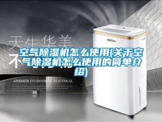 行業(yè)新聞空氣除濕機怎么使用(關(guān)于空氣除濕機怎么使用的簡單介紹)