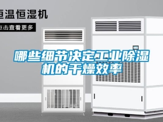 行業新聞哪些細節決定工業除濕機的干燥效率