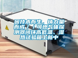常見問題因技術而生，鑄力量而成／／可燃氣體探測器閉環高低溫、濕熱試驗箱上新中
