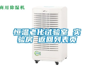 知識百科恒溫老化試驗室 實驗房 返回列表頁