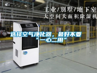 知識百科選擇空氣凈化器，最好不要“一心二用”