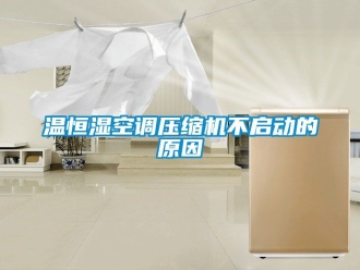 知識百科溫恒濕空調(diào)壓縮機(jī)不啟動的原因
