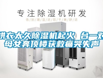 行業(yè)新聞烘衣太久除濕機(jī)起火 臺(tái)一對(duì)母女奔頂樓獲救痛哭失聲