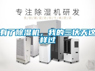 行業新聞有了除濕機，我的三伏天這樣過