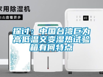 常見問題探討：中國臺灣巨為高低溫交變濕熱試驗箱有何特點