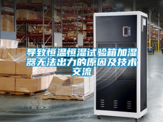 知識(shí)百科導(dǎo)致恒溫恒濕試驗(yàn)箱加濕器無(wú)法出力的原因及技術(shù)交流