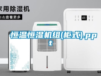 知識百科恒溫恒濕機組(柜式).ppt