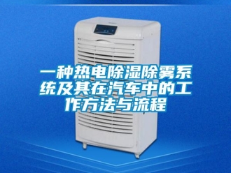 行業(yè)新聞一種熱電除濕除霧系統(tǒng)及其在汽車中的工作方法與流程