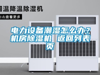 行業(yè)新聞電力設(shè)備潮濕怎么辦？機(jī)房除濕機(jī) 返回列表頁