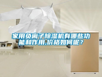 企業(yè)新聞家用負離子除濕機有哪些功能和作用,價格如何呢？