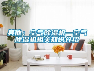 行業(yè)新聞其他：空氣除濕機(jī)—空氣除濕機(jī)相關(guān)知識介紹
