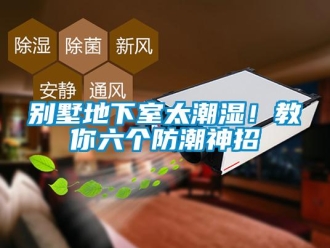企業(yè)新聞別墅地下室太潮濕！教你六個(gè)防潮神招