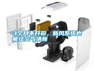 常見問題3個月不開窗，新風(fēng)系統(tǒng)也能讓空氣清新