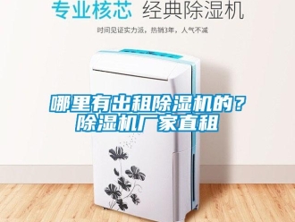 行業新聞哪里有出租除濕機的？除濕機廠家直租