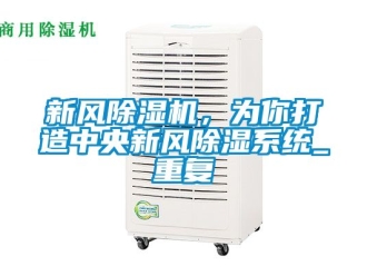 常見問(wèn)題新風(fēng)除濕機(jī)，為你打造中央新風(fēng)除濕系統(tǒng)_重復(fù)