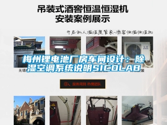 行業(yè)新聞梅州鋰電池廠房車間設(shè)計(jì)：除濕空調(diào)系統(tǒng)說明SICOLAB
