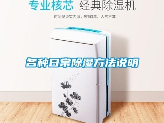 企業新聞各種日常除濕方法說明