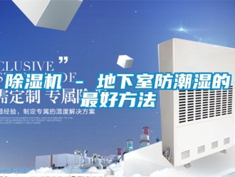 企業新聞除濕機 - 地下室防潮濕的最好方法