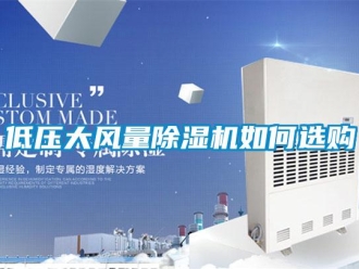 常見問題低壓大風量除濕機如何選購