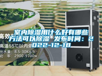 企業(yè)新聞室內(nèi)除濕用什么好有哪些方法可以除濕 發(fā)布時間：2022-12-18