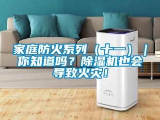 行業新聞家庭防火系列（十一）｜你知道嗎？除濕機也會導致火災！