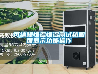 知識百科可編程恒溫恒濕測試箱畫面顯示功能操作