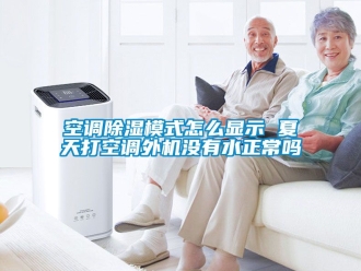 行業(yè)新聞空調(diào)除濕模式怎么顯示 夏天打空調(diào)外機沒有水正常嗎