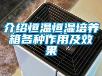 知識(shí)百科介紹恒溫恒濕培養(yǎng)箱各種作用及效果