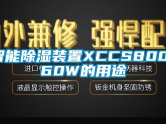 行業(yè)新聞智能除濕裝置XCCS800-60W的用途