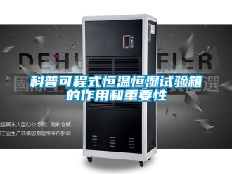 知識(shí)百科科普可程式恒溫恒濕試驗(yàn)箱的作用和重要性