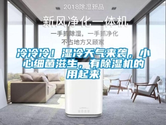 行業新聞冷冷冷！濕冷天氣來襲，小心細菌滋生，有除濕機的用起來