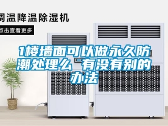 企業(yè)新聞1樓墻面可以做永久防潮處理么 有沒(méi)有別的辦法