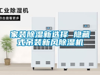 行業新聞家裝除濕新選擇 隱藏式吊裝新風除濕機