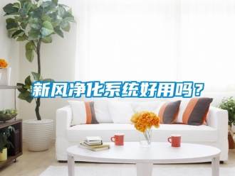 企業(yè)新聞新風(fēng)凈化系統(tǒng)好用嗎？