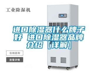 行業(yè)新聞進(jìn)口除濕器什么牌子好 進(jìn)口除濕器品牌介紹【詳解】