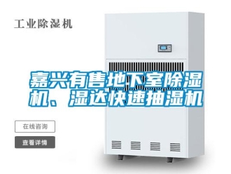 行業新聞嘉興有售地下室除濕機、濕達快速抽濕機