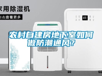 企業新聞農村自建房地下室如何做防潮通風？