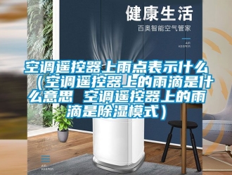 行業(yè)新聞空調(diào)遙控器上雨點(diǎn)表示什么（空調(diào)遙控器上的雨滴是什么意思 空調(diào)遙控器上的雨滴是除濕模式）