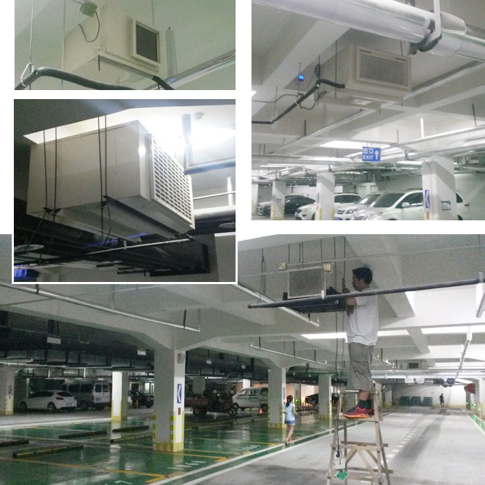 秦皇島地下室車庫(kù)吊頂除濕機(jī)案例 秦皇島地下室車庫(kù)吊頂除濕機(jī)案例